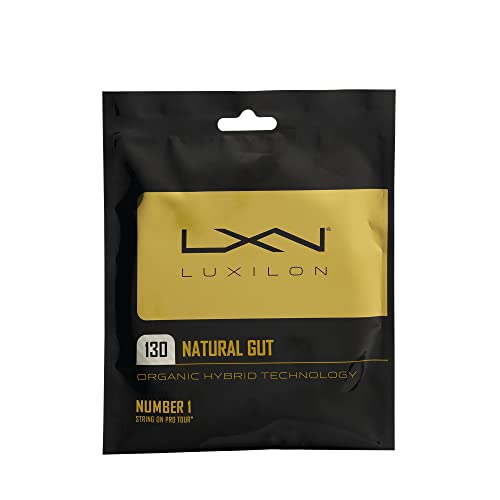 Luxilon Natural Gut 130 Tennis String - Set, White