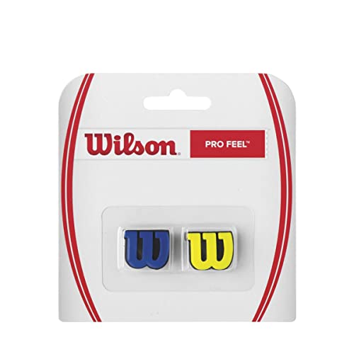 WILSON Profeel Tennis Vibration Dampener, Blue/Yellow