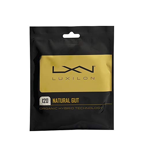 Luxilon Natural Gut 120 Tennis String - Set, White