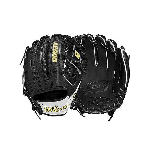 WILSON 2024 A2000 1786SS 11.5” Infield Baseball Glove - Right Hand Throw,Black/White