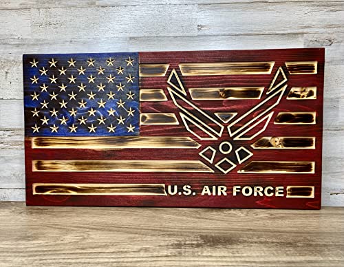 Air Force, Armed forces, American Flag Wall Art, Wooden American Flag, Wood USA Flag, Patriotic Wooden Wall Decor, Don't Tread on me,