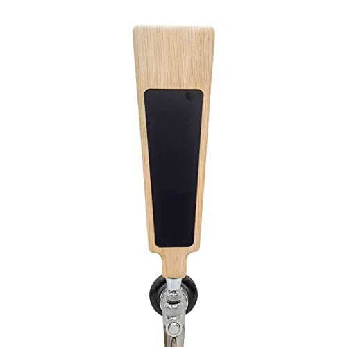 Beer Tap Handle Blanks for Custom Personalization Laser Engraving, Solid Wood (Tapered with marker board)