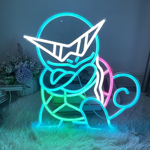 Neonium Japanese Anime Neon Sign Acrylic Animal LED Lights for Boys Girls Bedroom Wall Art Decor Bar Signs Neon Lights for Birthday Holiday Wedding Party (Style 2)