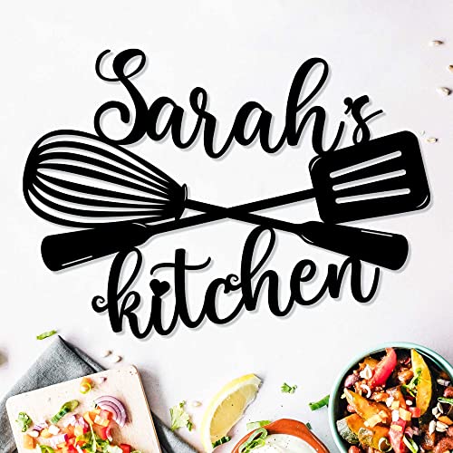 Personalized Kitchen Signs, Custom Kitchen Name Sign, Metal Kitchen Wall Decor,Metal Wall Art,Custom Metal Sign,Kitchen Decor,Kitchen Signs Wall Décor,Dining Room Decor,Kitchen Gifts,Mothers Day Gifts