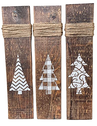 Rustic Christmas Tree Signs/Rustic Christmas Decor/Farmhouse Christmas Decor