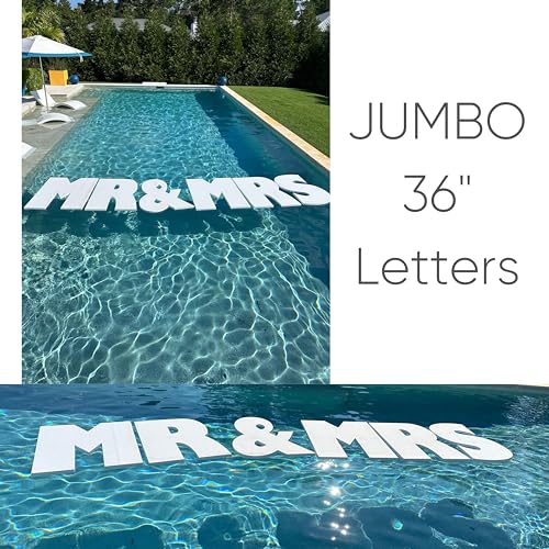 Floating Foam Letters for Pool | Custom Cut Sign by Panhandle Mercantile | 36 Inch Tall Foam Letter Name Sign | 3D Sign | Custom Name Sign | 1" thick Foam Sign