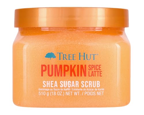 Tree Hut Pumpkin Spice Latte Shea Sugar Exfoliating & Hydrating Body Scrub, 18 oz.