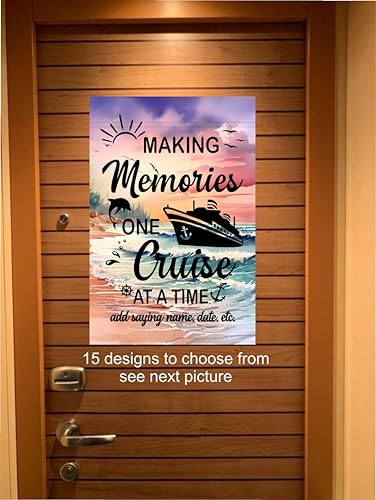 Custom magnetic cruise Ship door decoration, personalized cruise door magnet sign, stateroom cruise door banner, caribbean Cruising vacation