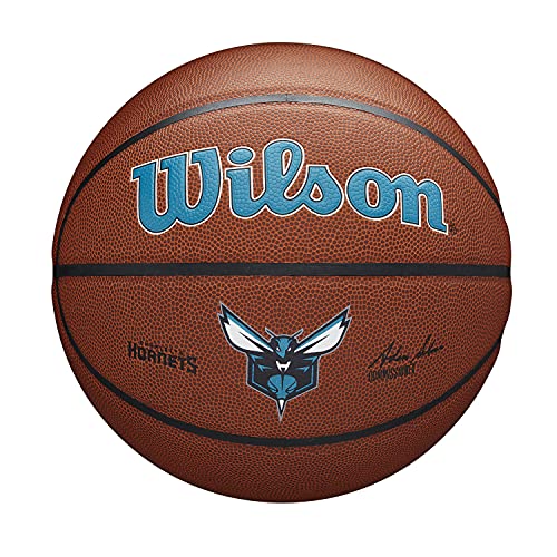 WILSON NBA Team Alliance Basketball - Size 7 - 29.5", Charlotte Hornets