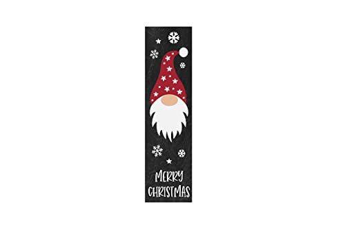 Twisted R Design Merry Christmas Gnomes Christmas Sign - Unique Vertical Christmas Decor Wooden Sign, 24" Hanging/Standing Farmhouse Christmas Decor, Directly Printed Cozy Christmas Decoration, 2ft