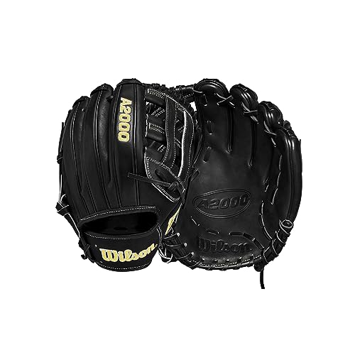 WILSON 2024 A2000 PP05 11.5” Infield Baseball Glove - Right Hand Throw, Black/Yellow