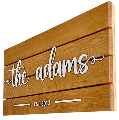 Custom Wood Sign, Wedding Gift, Home Decor, Family Last Name Sign, Personalized Wedding Gift, Anniversary Gift, Welcome Sign, Wall Decor