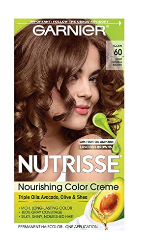 Garnier Nutrisse Nourishing Color Creme Light Natural Brown [60] 1 ea (Packaging May Vary)