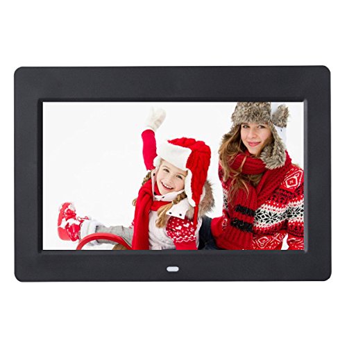 Costway 10 inch Digital Photo Frame IPS LCD Screen Calendar Clock Function MP3 Photo Video with Remote Control