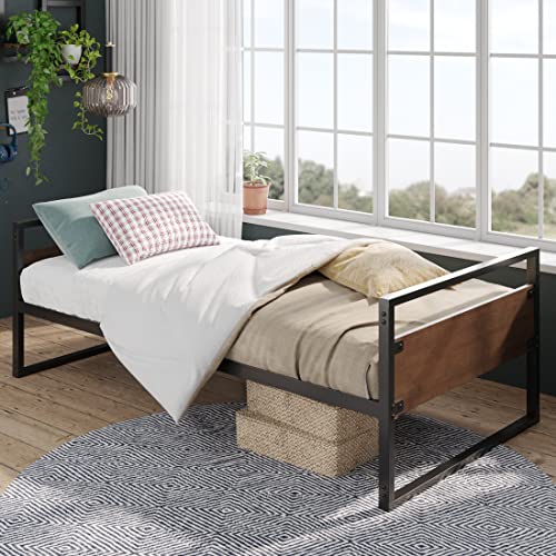 ZINUS Suzanne Bamboo and Metal Daybed / Mattress Foundation with Steel Slat Support / Easy Assembly, Twin