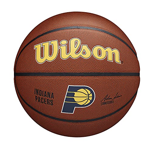 WILSON NBA Team Alliance Basketball - Size 7 - 29.5", Indiana Pacers