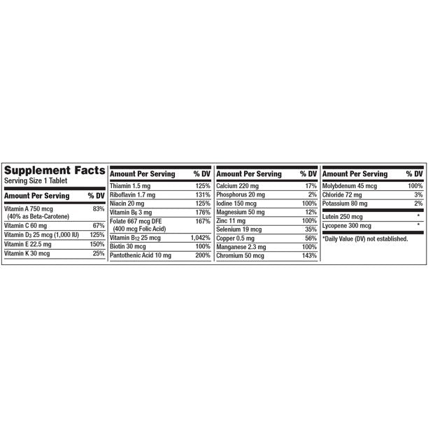 Centrum Silver Multivitamin for Adults 50 Plus/Multimineral Supplement with Vitamin D3, B, Calcium and Antioxidants, Gluten Free, 220 Count