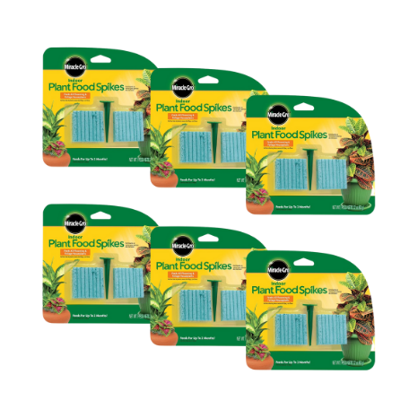 Miracle-Gro Indoor Plant Food Spikes, 2.2 Oz - 48 Spikes