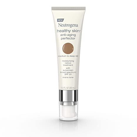 Neutrogena Healthy Skin Anti-Aging Perfector Tinted Facial Moisturizer and Retinol Treatment, Broad Spectrum SPF 20 Sunscreen with Titanium Dioxide