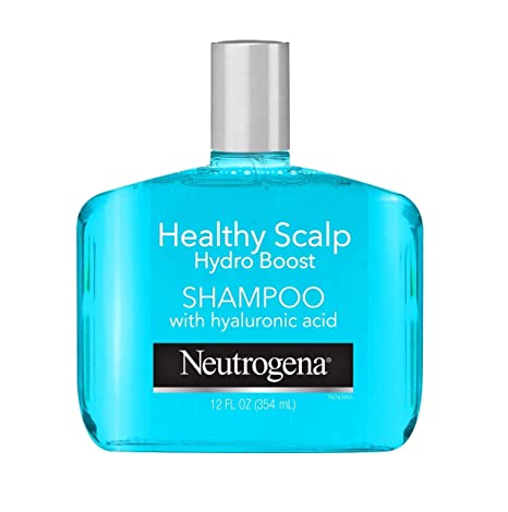 Neutrogena Moisturizing Healthy Scalp Hydro Boost Shampoo for Dry Hair and Scalp, with Hydrating Hyaluronic Acid, pH-Balanced, Paraben & Phthalate-Free, Color-Safe, 12 fl oz