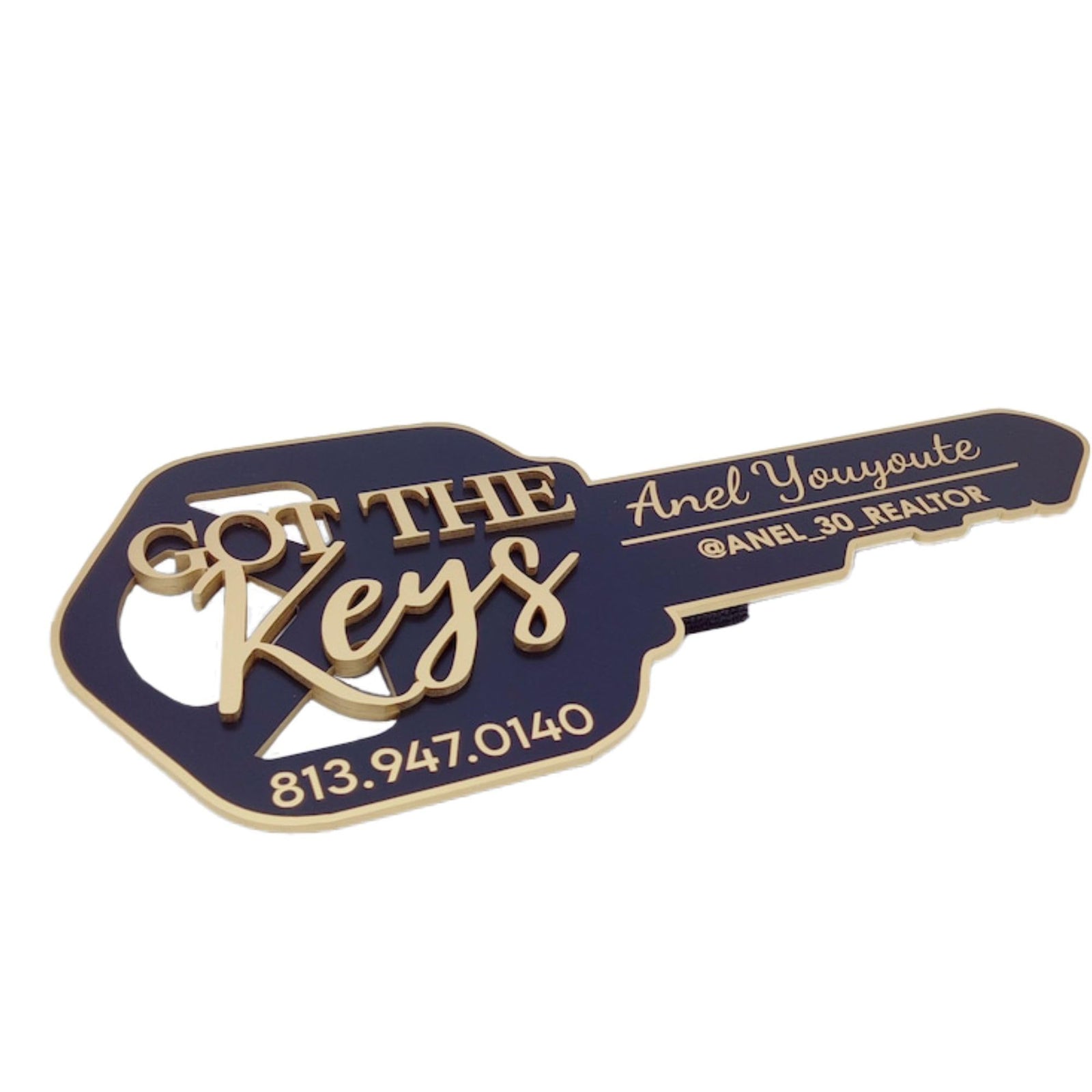 REAL ESTATE STORE Key Sold Sign, Closing Photo Prop, Modern Key Sign for Realtors, Realtor Gift, Closing Sign, Sold Sign, Custom Realtor Key Sign, Realtor Key Sign, Key Shaped Sign (X-Large)