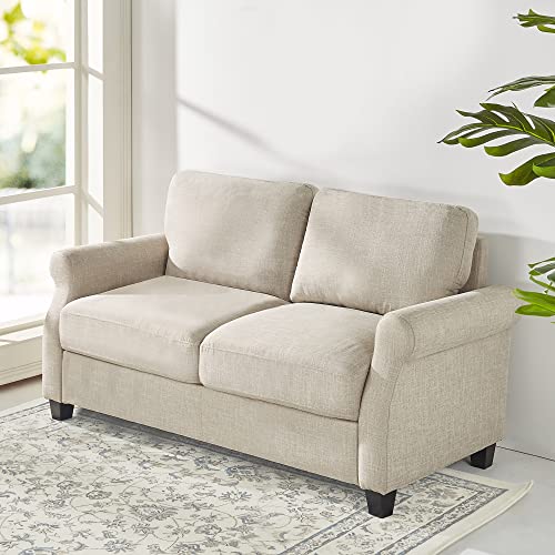 ZINUS Josh Loveseat Sofa, Easy, Tool-Free Assembly, Beige