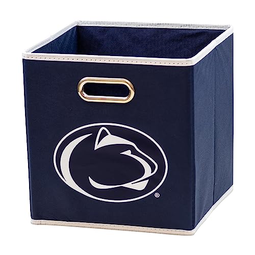 Franklin Sports Storage Bin - Made to Fit Storage Bin Shelf Organizers - 10.5" x 10.5" - College Officially Licensed White