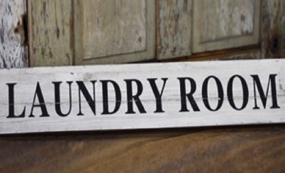 Laundry Distressed Wooden Sign