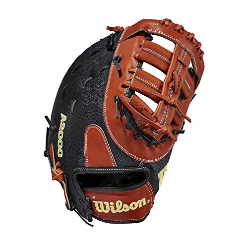 Wilson 2021 A2000 SC1620SS 12.5" First Base Baseball Mitt - Black/Copper, Right Hand Throw