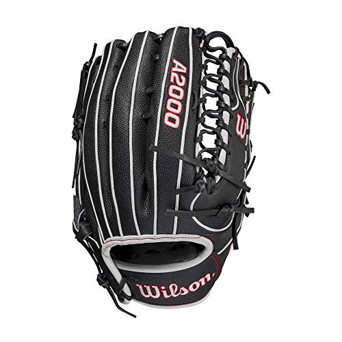 WILSON Sporting Goods 2021 A2000 Spin Control OT7 12.75" Outfield Baseball Glove - Right Hand Throw,Black/Grey