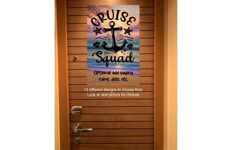 Custom magnetic cruise Ship door decoration, personalized cruise door magnet sign, stateroom cruise door banner, caribbean Cruising vacation, Alaskan boat trip, gift Birthday cruise, making memories