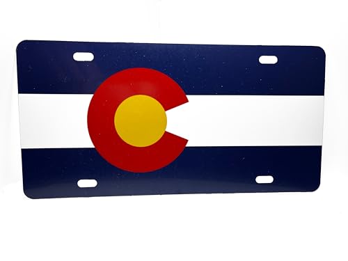 Colorado Flag Vanity License Plate