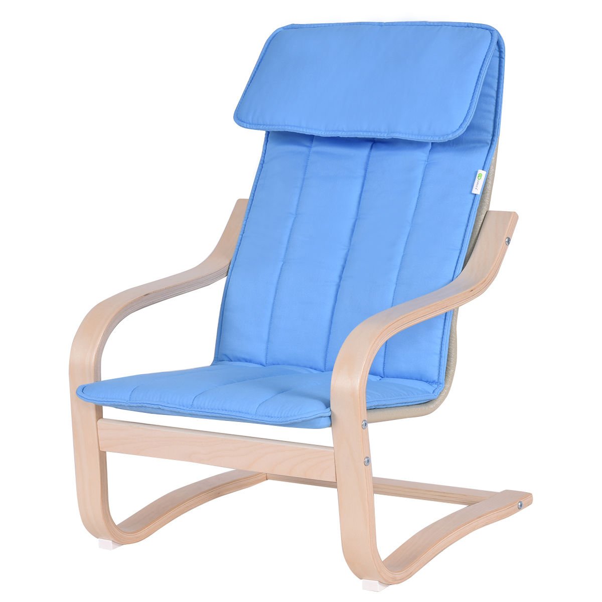 COSTWAY Kids Armchair Children Leisure Lounge Wood Home Furniture Kiddie (Blue)