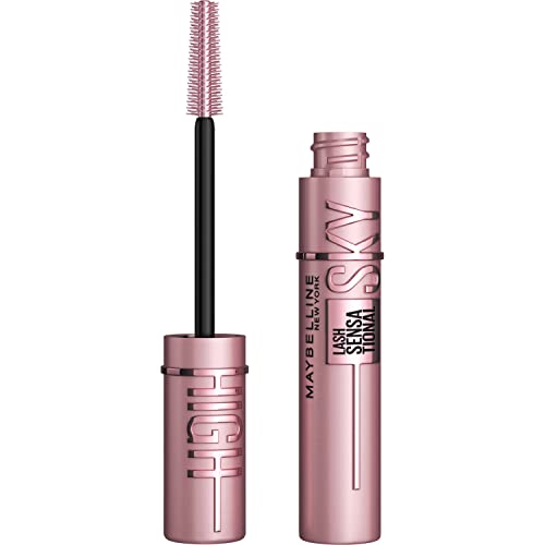 Maybelline Lash Sensational Sky High Washable Mascara Makeup, Volumizing, Lengthening, Defining, Curling, Multiplying, Buildable Formula, True Brown, 1 Count