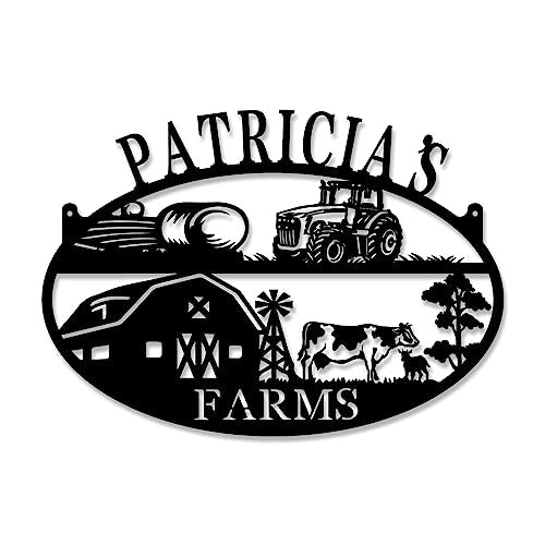 Personalized Metal Farm Sign, Custom Metal Ranch Sign, Outdoor Ranch Sign, Personalized Metal Family Name Sign, Barn Ranch Sign, Welcome Farm Sign, Farmer Gifts