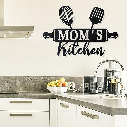 Personalized Kitchen Signs, Custom Family Last Name for Kitchen Decor, Metal Wall Art, Customize Kitchen Plaque Decor for Dining Room, Gifts for Mom, Mother's Gifts