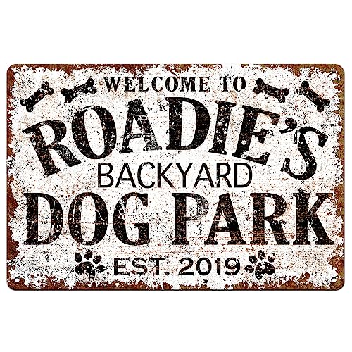 Custom Dog Park Backyard Playground Metal Indoor Outdoor Sign