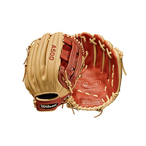 "WILSON A500 Baseball 12"" - Right Hand Throw,12"",Blonde, Yellow, WBW10015512", large