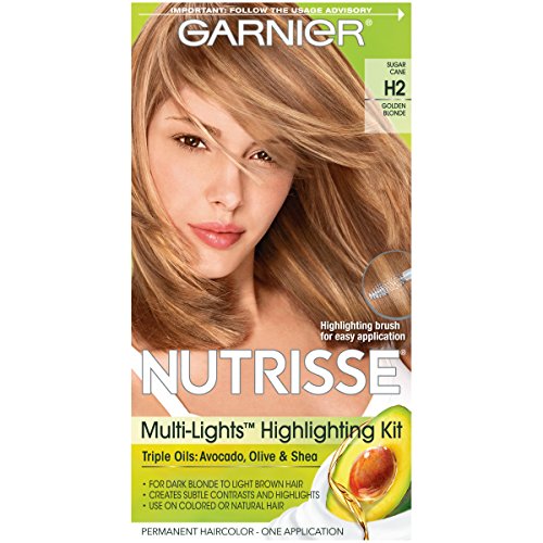 Garnier Nutrisse Nourishing Hair Color Creme, H2 Golden Blonde (Packaging May Vary)