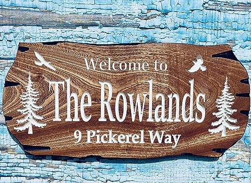 Custom Cabin Sign, Personalized Wooden Sign, Rustic Wood Sign, Cottage Sign