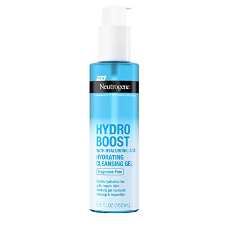 Neutrogena Hydro Boost Hydrating Gel Facial Cleanser & Makeup Remover Face Wash for Sensitive Skin, 6 oz