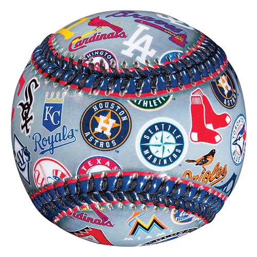 Franklin Sports 30 Club Baseball Teeball - Soft Strike - 30 Club Logo Ball (All Teams) - Soft Core - MLB Official Licensed Product