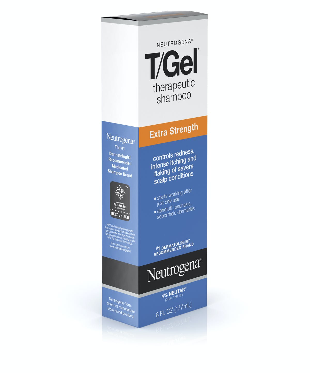 Neutrogena T/Gel Extra Strength Therapeutic Shampoo with 1% Coal Tar, 6fl oz