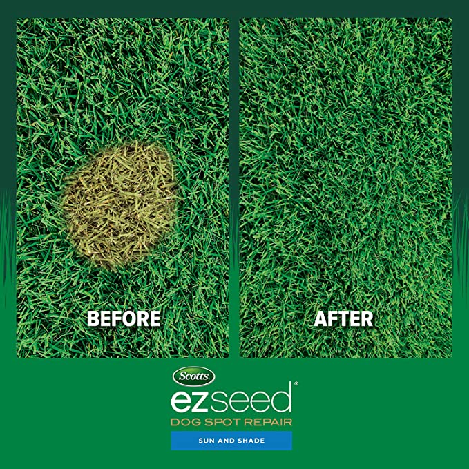 Scotts EZ Seed Dog Spot Repair Sun and Shade, 2 Lb. - Combination of Mulch, Seed & Soil Amendment