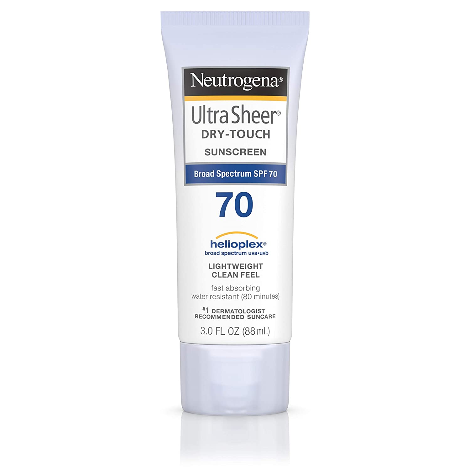 Neutrogena Ultra Sheer Dry-Touch Water Resistant and Non-Greasy Sunscreen Lotion with Broad Spectrum, 3 fl. oz