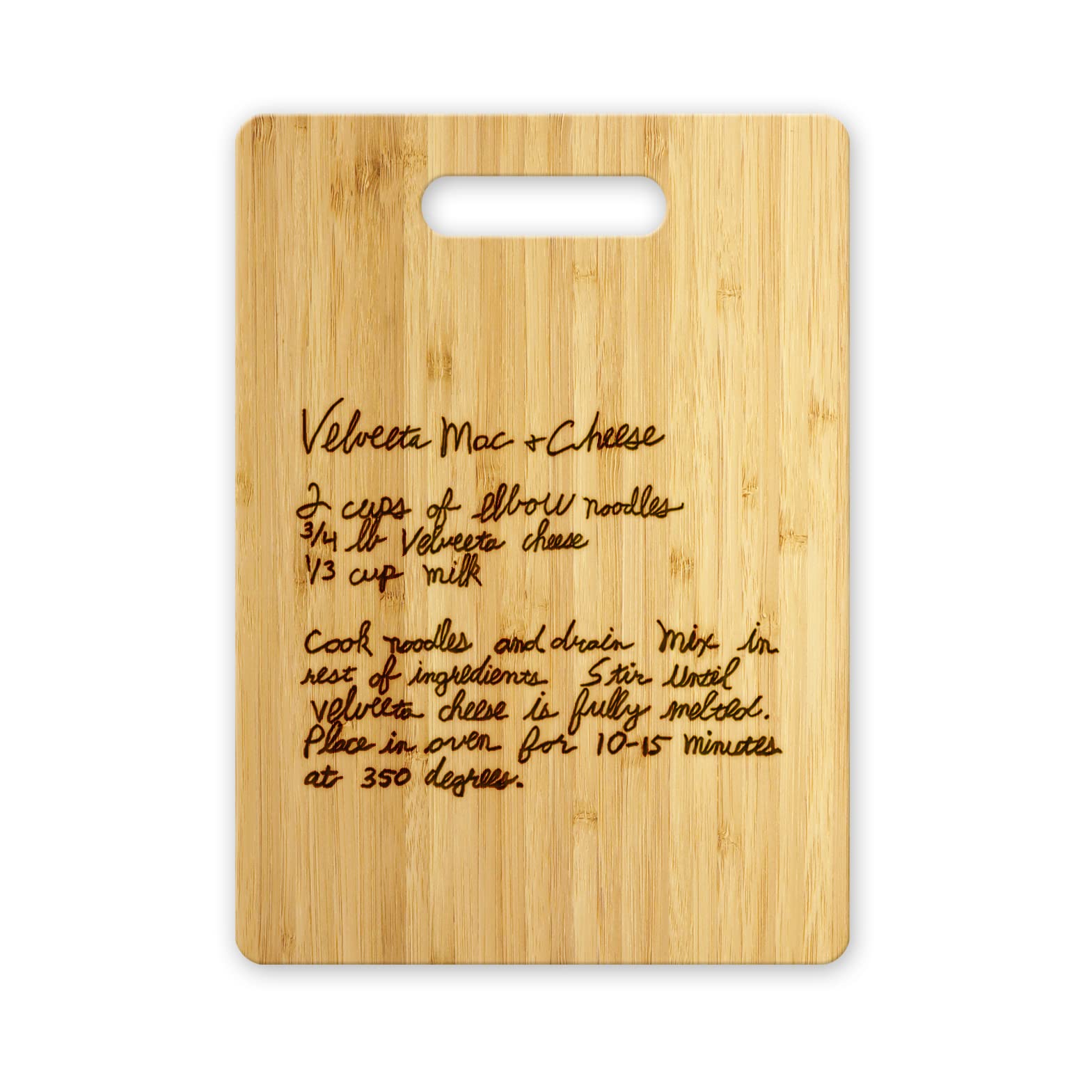 Recipe Cutting Board - Engraved Gifts for Women - Handwritten Recipe Cutting Board - Mothers Day Gifts For Mom