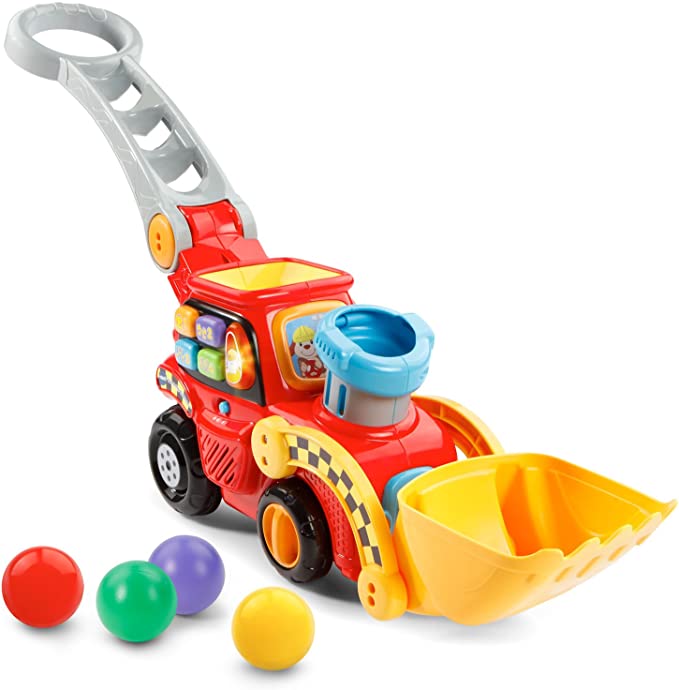 VTech Pop-a-Balls Push and Pop Bulldozer with Red & Pull and Sing Puppy