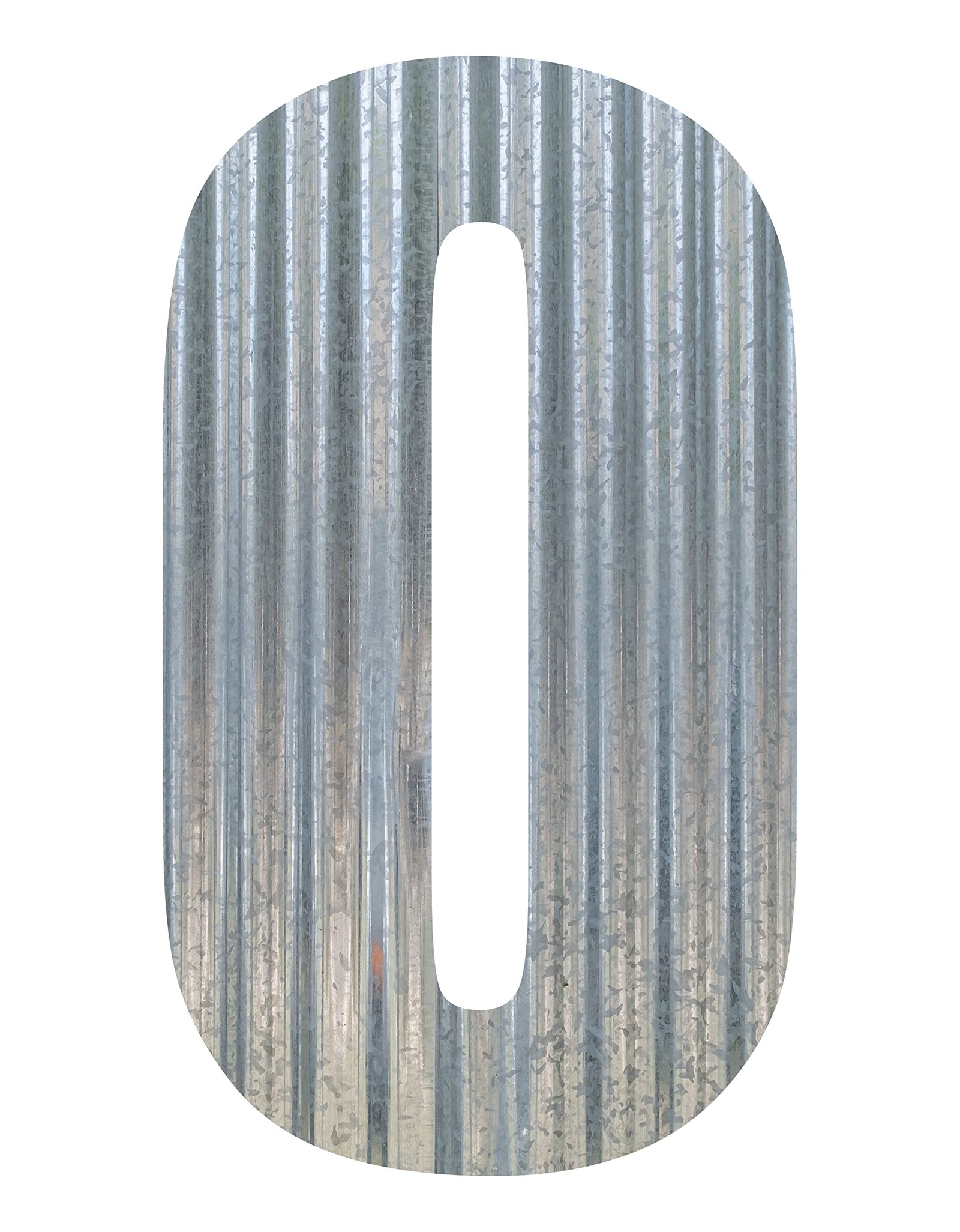 Corrugated Metal Letter (9 Inch, 0)