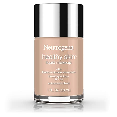 Neutrogena Liquid Makeup Foundation, Broad Spectrum SPF 20 Sunscreen, Lightweight & Flawless Coverage Foundation with Antioxidant Vitamin E & Feverfew