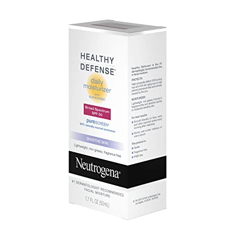 Neutrogena Healthy Defense Daily Moisturizer for Sensitive Skin with SPF 50